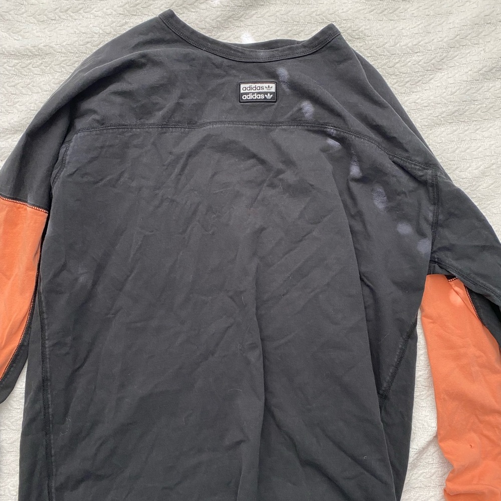 Adidas Original black and Salmon long sleeve L